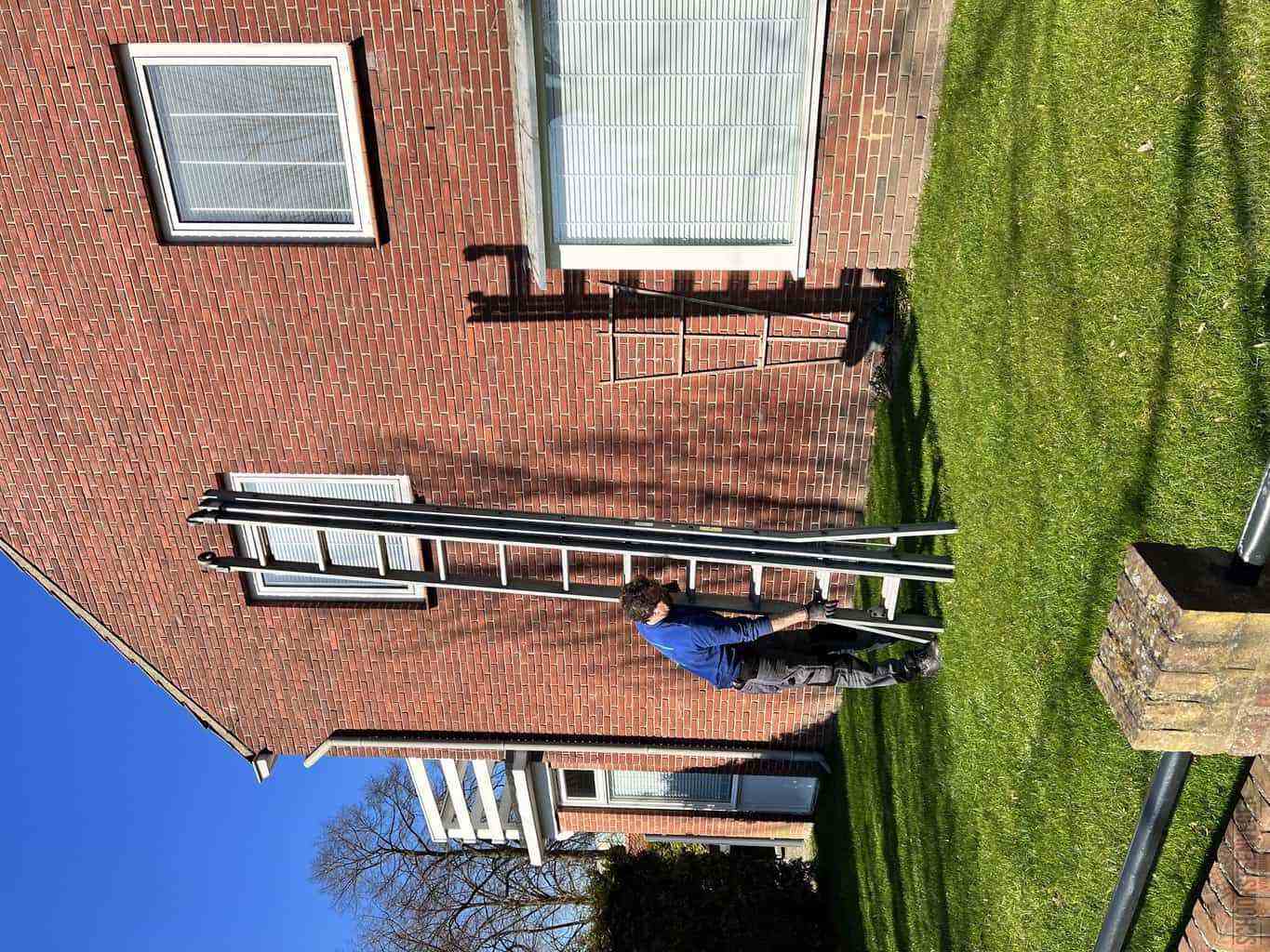 Voorburg schoorsteenveger huis ladder
